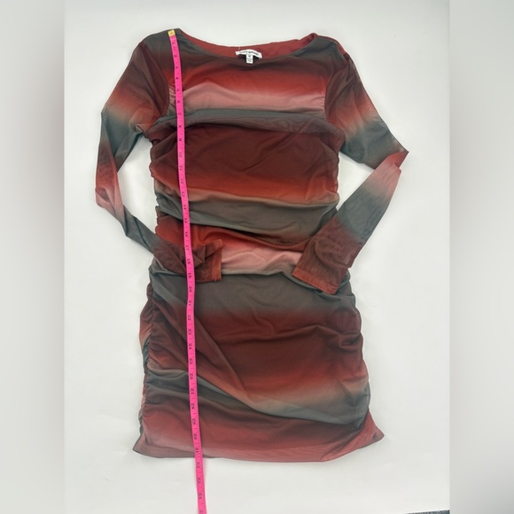 Pretty Garbage Mini Ruched Red Black Dress - Picture 7 of 8